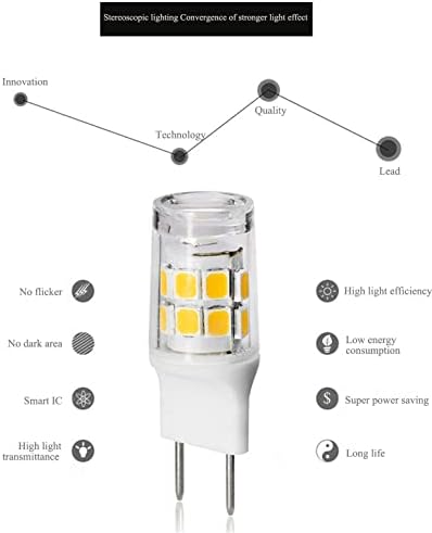 G8 LED Sijalice 3W toplo bijele 3000k, G8 Bi Pin sijalice za pejzažno osvjetljenje, bez treperenja, G8 bi-pin