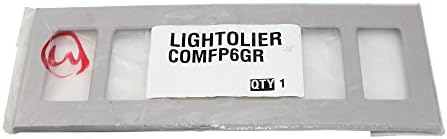 LightLolier Comfp6gr 6 banda Facebloplatna zidna ploča, siva