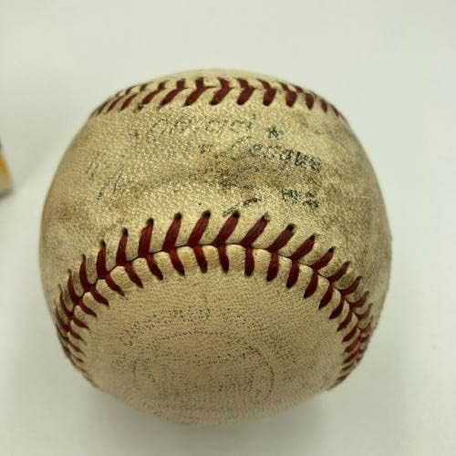 John de Merit potpisan 1961 Actualna hit igra Rabljeni bejzbol Milwaukee Braves JSA COA - MLB autogradna