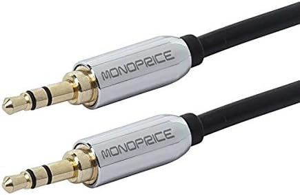 Monoprice audio kabl - 6 stopa - crna | 3,5 mm stereo kabel i audio / stereo kabl - 6 stopa - crna | 3,5 mm stereo