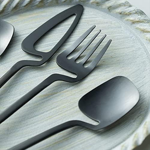 Set srebrnog posuđa od 48 komada, set pribora za jelo servis za 8 sa kreativnim dizajnom poliranog