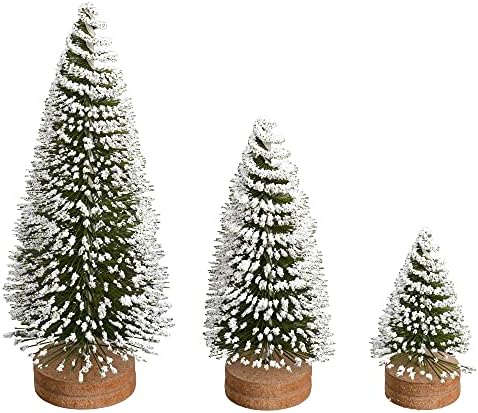 Vickerman 3 -5 -7 smrznuta zelena ovalna pine umjetna božićna drvca, set 3trees. - Faux set božićnog drveta