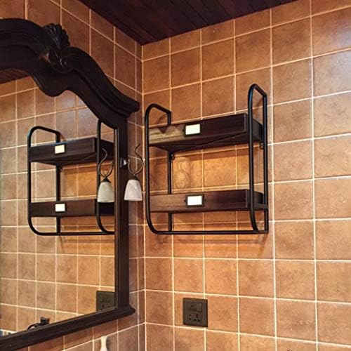 Evser kupaonica polica za kupaonicu, zidni nosač američkog kovanog gvožđa nosač s šamponom za tuširanje kuhinja