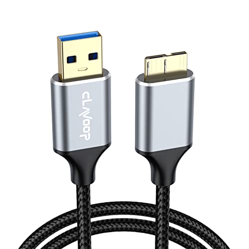 CLAVOOP Micro USB 3.0 kabl, 3ft USB to Micro B eksterni čvrsti kabl 5 Gbps brzi USB a to USB
