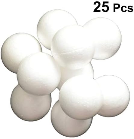 Generic DIY loptice generic 25pcs 7cm polistirene kuglice bijele craft kuglice Modeliranje