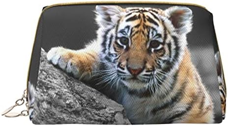 Ognot Slatka tigra TIGER CUB TOOGRATOR Organizator za muškarce i žene, lagana kožna torba za šminku Velika