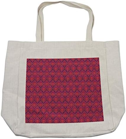 Ambesonne Fuchsia torba za kupovinu, bliskoistočni inspirisani Print klasičnog voćnog uzorka orijentalni