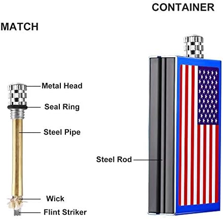 Etopstech American zastava upaljači, vodootporni metalni mečevi