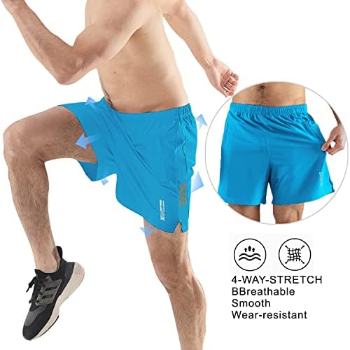 LVXGRAN muške atletske hlače za teretanu 5-inčne kratke hlače za brzo sušenje trčanjem lagani sportski