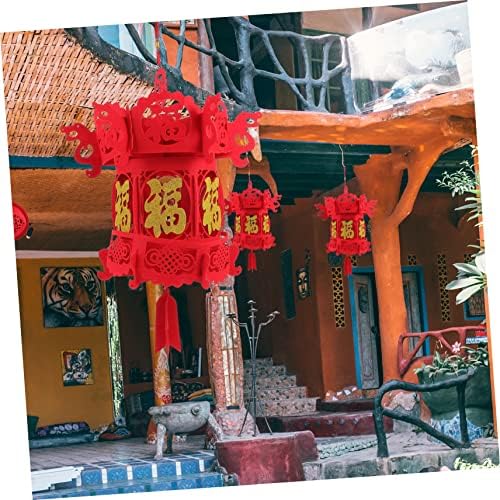 Doitool fenjentni ukrasi crveni poklon kineski fenjer Crveni ukras kineski sretan crveni festival