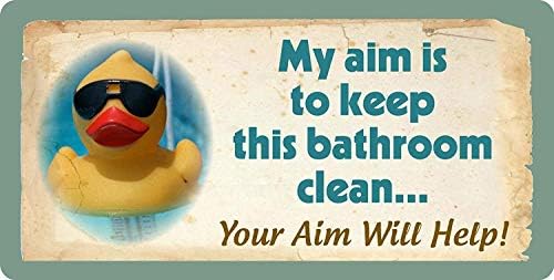 Yulll gumeni patku patka Moj cilj je zadržati kupaonicu čistim vaš cilj će pomoći 15x30cm zidni dekor metalni
