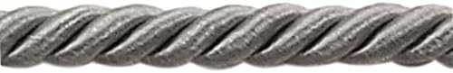DécoPro 32,5 dvorišni paket od 3/8 inča Veliki srebrni ukrasni kabel, kolekcija osnovne kolekcije, stil