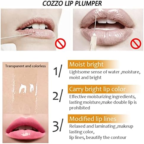 MQSHUHENMY Cozzo Plumper za usne, Cozzo vitamin E Serum za usne, Plumper za usne, Cozzo Maximizer za usne