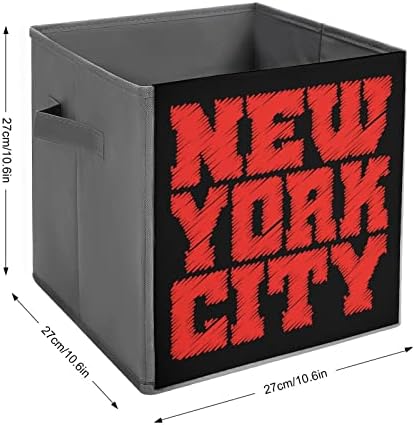 New York City Cubes Cubes Sklopivi organizatori tkanine s ručkama za ručke torbe za odjeću Rezervirajte