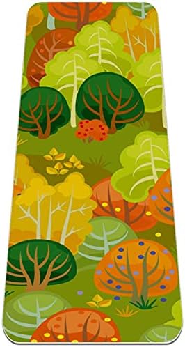 6mm Extra debela prostirka za jogu, jesensko lišće Tree Pattern Print ekološki prihvatljivi TPE prostirke
