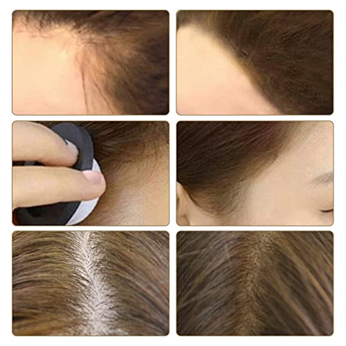 VOLLUCK puder za kosu tamno smeđe paket sa ulje za rast kose za kosu za suhu oštećenu