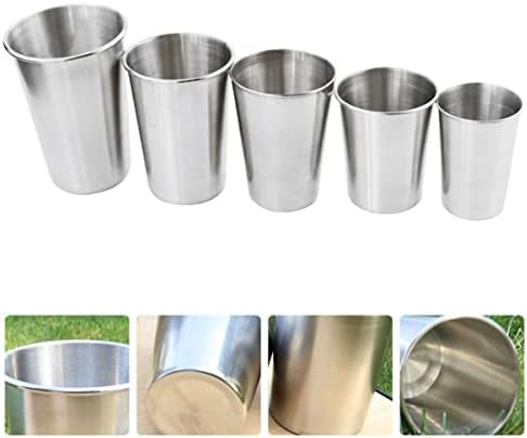 Bestoyard Travel Cup 15 kom od nehrđajućeg čelika Kampiranje od nehrđajućeg čelika izolirane čaše od nehrđajućeg
