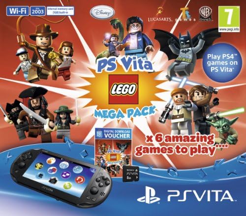 Sony PS Vita tanka konzola Lego Mega paket paket 8GB memorijska kartica 6x igre