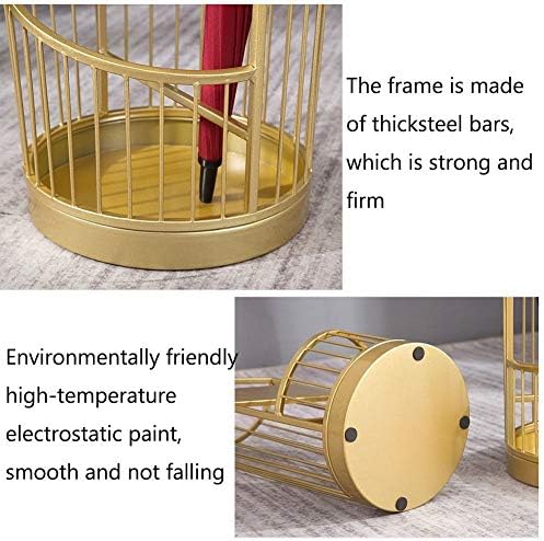 Fizdi kišobran od metalnog kovanog gvožđa, dizajn pretiva, multifunkcionalni stalak za skladištenje kišobrana