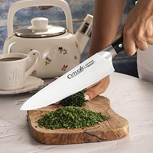 Cutluxe kuharski nož i čelični čelični čelični čelični čelični čelik visoki karbon - Full Tang