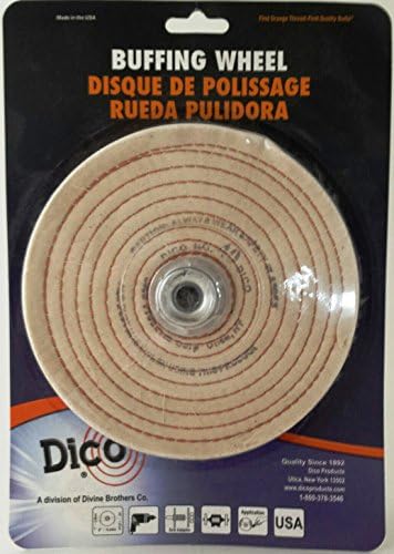 Dico 527-40-6 1/4-Inčni Spiralni Ušiveni Prečnik 6 Inča 1/2-Inčni Debeli Puferski Točak, Bijeli