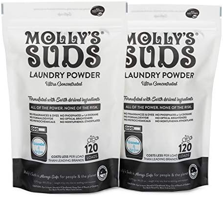 Molly's Suds deterdžent za veš bez mirisa prah | prirodni deterdžent za veš za osetljivu kožu