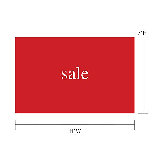 Nahanco CD711S5 Maloprodajna lična karta za prikaze, Prodaja, 7 H x 11 W, crvena s bijelom čvrstom, mala slova