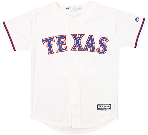 Outstuff Big Boys Mladi Texas Rangers Nomar Mazara 30 MLB Cool Base Home Replica dres