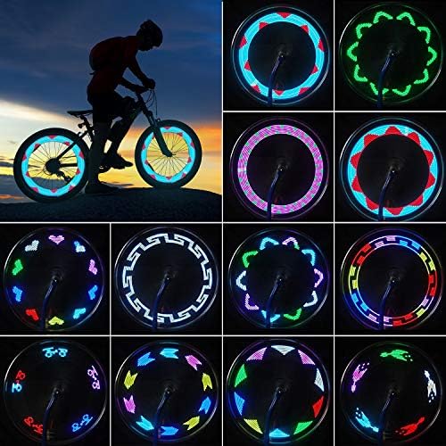 Biciklistička svjetla, LED vodootporni bicikl lampica, svijetla sigurnosna guma sa automatskim uključenim gumama,