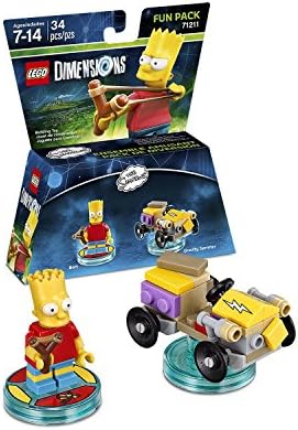 Simpsonovi Homer Simpson Level Pack + Bart Simpson + Krusty + Scooby Doo Team Pack - Lego Dimenzije