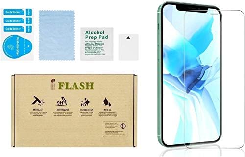 IFLASH [5 Pack] stakleni zaštitnik ekrana za Apple iPhone 12 Pro / iPhone 12 6.1 inch 2020 kaljeno