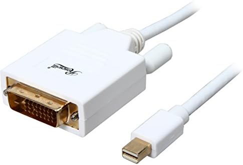 Mini DisplayPort do DVI kabela, bijela, 6 stopa Mini DP do DVI kabla sa pozlaćenim priključkom, mini DisplayPort