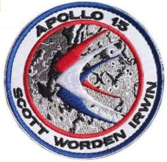 Apollo Mission 15 Vezeni zakrpe za vez za patch BACK HOUK & LOOP vezeni zakrpa