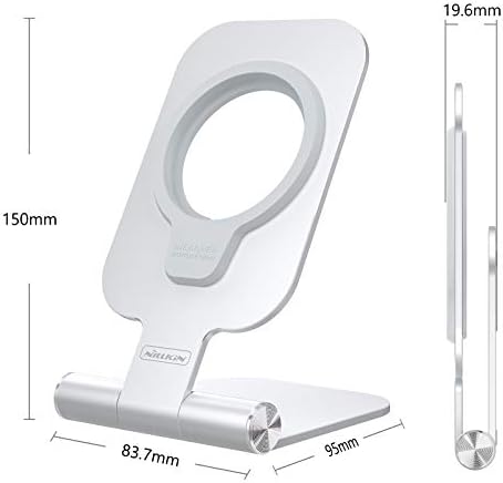 Nillkin stalak za MagSafe stalak za punjače podesiv, aluminijumski držač za postolje za telefon sklopiv za magsafe bežični punjač za iPhone 12 Pro Max 12 Mini 12 Pro iPhone 12