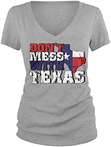 Amdesco Junior's Ne ubrljava se sa majicom V-izrez Texas V-izrez