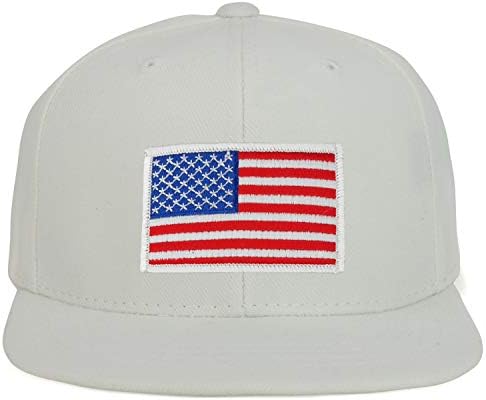 ArmyCrew Omladinska kiselina Veličina bijele američke zastave zakrpa ravna kapa za bajbol kapa