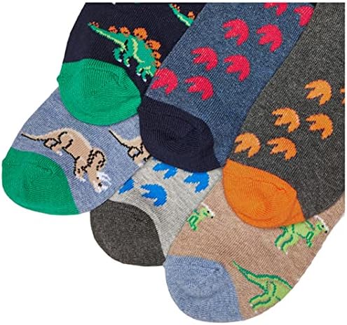Jefferies Socks Boys 'Dinosaur uzorak pamučne posade čarape 6 pakovanje