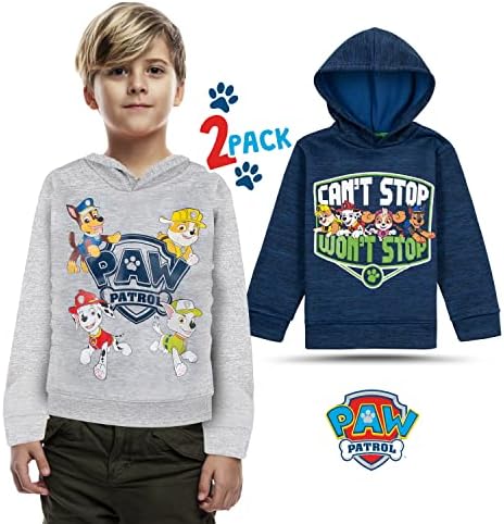 Nickelodeon 2 Pack Paw Patrol SpongeBob i rugrats Soft Fleece Duksevi za dječake, lagane grafičke pulover