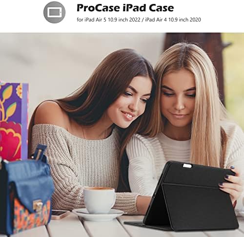 ProCase iPad Air 5/iPad Air 4 futrola sa držačem olovke paket sa 4-Smjernom zaštitom ekrana za privatnost za 10,9 iPad Air 5 2022/iPad Air 4 2020 / iPad Pro 11 3rd Gen 2021 / 2nd Gen 2020 / 1st Gen 2018