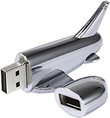 PDGJG Novi srebrni metalni zračni avion uzorak USB 2.0 Memory Stick Flash olovka za kompaniju za avionsku