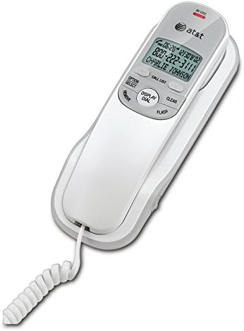 AT & amp;T TR1909 Trimline telefon sa kablom sa ID pozivatelja, Bijela