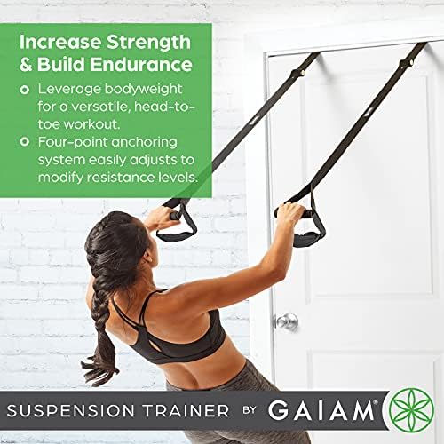 Gaiam sistem trenažera za suspenziju za sve nivoe kondicije - povećajte snagu i izgradite izdržljivost