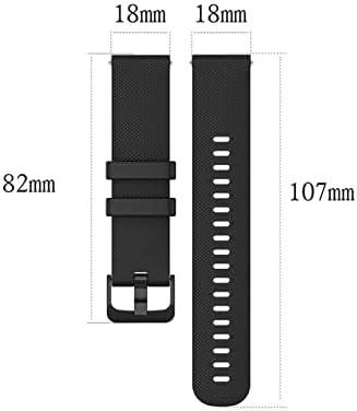 SCHIK 20mm narukvica za narukvicu za TicWatch E za Garmin Venu za Forerunner 645 Silikonski Smartwatch Watchband