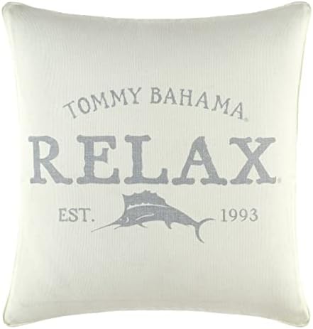 Tommy Bahama Home Backe Jastuk meko pamuk zatvarač pamuk zatvarač, stilski dom dekor za krevet ili