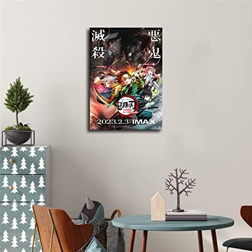 Anime posteri za sobu za spavaću sobu za Anime Wall Decor Anime Canvas Wall Art Poster