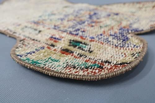 SARIKAYA jastuk Tribal Pad, Kilim Pad, ručno izrađen Pad, Vintage Rug pet Mat, 14 & 34;x20 & 34; bež