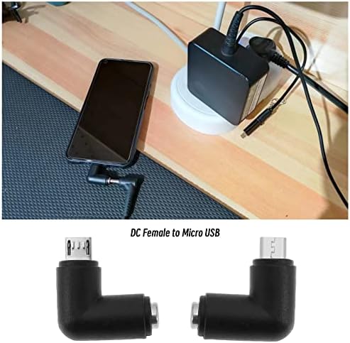 2kom DC 5.5x2.1mm na Micro USB Adapter 90 stepeni Micro DC Adapter za napajanje konektor za punjenje