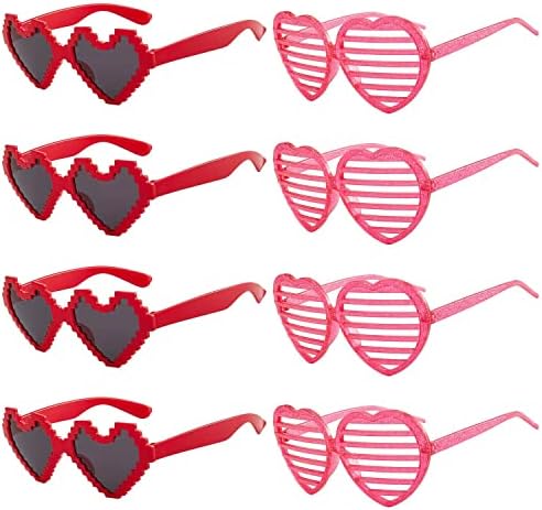 Jakadyuks Valentines Dan naočale Party Favori, naočale u obliku srca Foto Booth rekvizicije Valentines