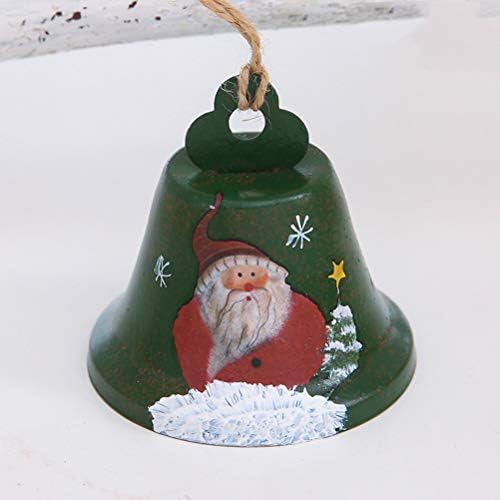 Aboofan 3pcs božićno kovano željezo veliko zvono na privjesku viseći dekor božićna vrata visina privjeske