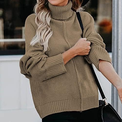 Ženski džemperi modni Duks Dug rukav jednobojni pleteni pulover jesen zima Casual džemper džemper vrhovi